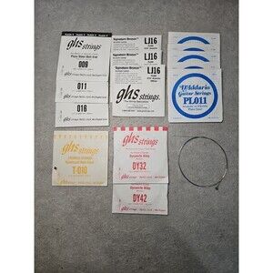Guitar Strings Mixed Lot Of 15 GHS/D'Addario New Old Stock Various Gauges